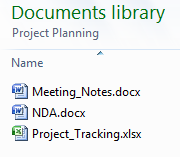 project planning folder