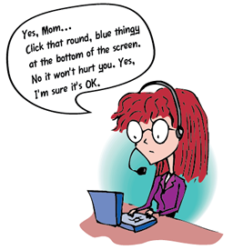 technical writing humor - family tech support