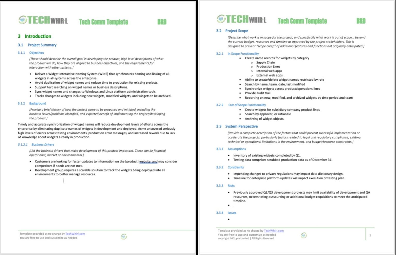 Business Requirements Document: BRD Template