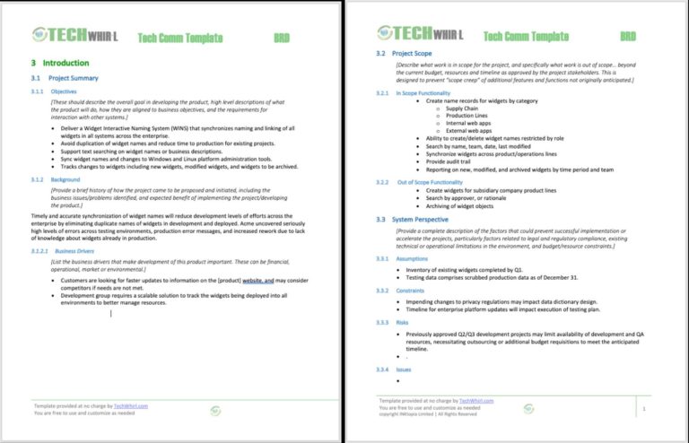 Business Requirements Document: BRD Template Business Requirements Document: BRD Template
